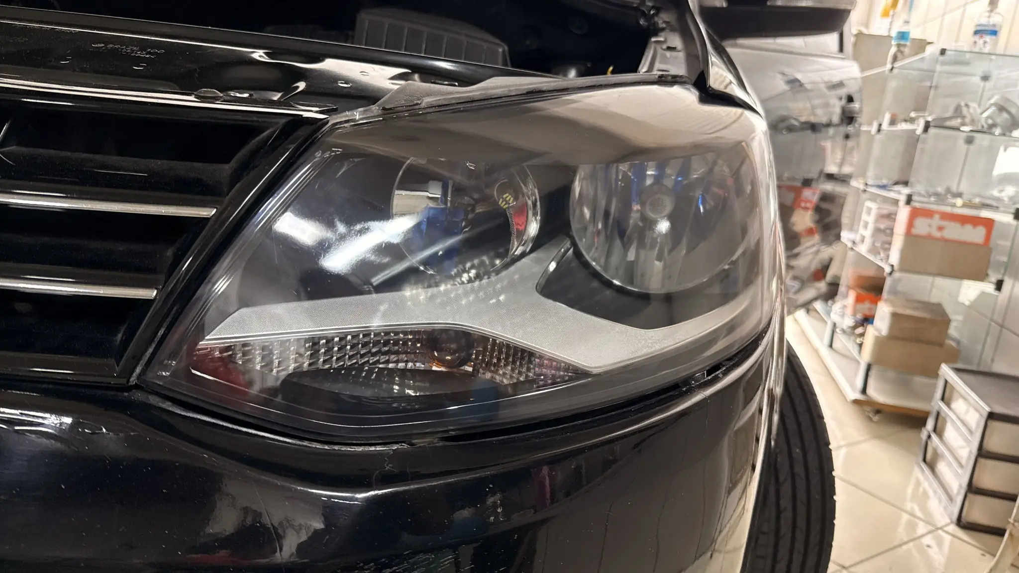 Farol depois da revitalização, cristalino e brilhante